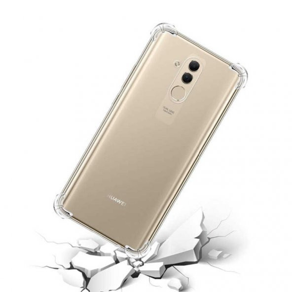 Huawei Mate 20 Lite Köşeleri Airbagli Anti Şok Şeffaf Kılıf - Resim 2