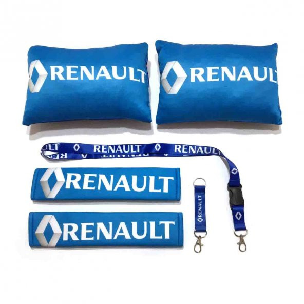 Trend Garaj Renault Mavi Boyun Yastık Seti