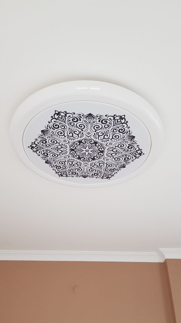 Desenli motif Hazır Gergi Tavan Dekorasyon & Aydınlatma Modelleri LED - 5
