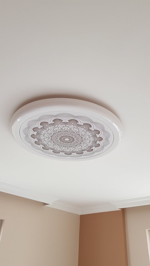 Desenli motif Hazır Gergi Tavan Dekorasyon & Aydınlatma Modelleri LED - 7