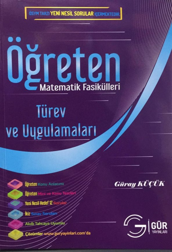 Öğreten Matematik Fasikülleri Türev ve Uygulamaları Konu Anlatıml