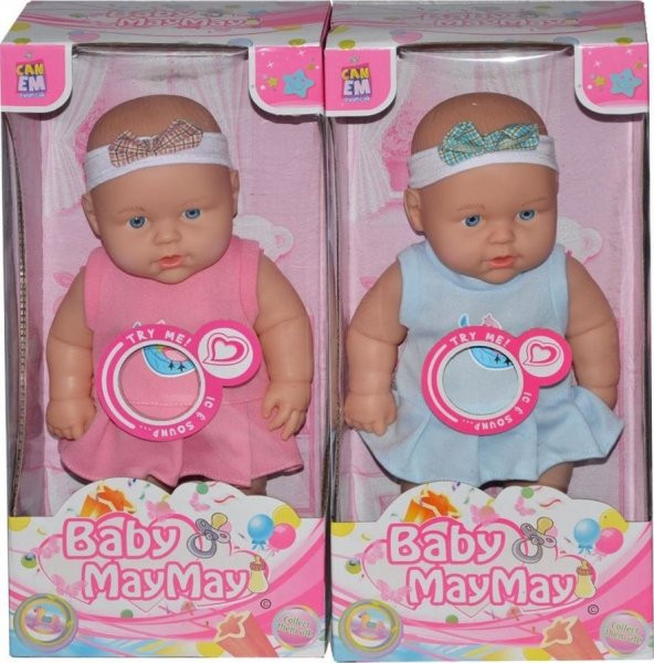 Can-em Oyuncak  Sesli Bebek Baby Maymay Oyuncak Bebekleri 2 Farklı Renk Modelli Bebekler