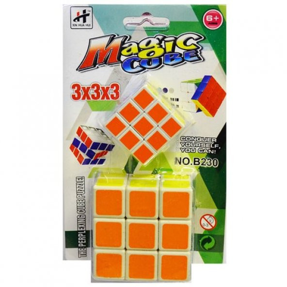 3x3 Eğitici Zeka Sabır Küpü Rubik Küp Rübix Kübirik Anahtarlıklı