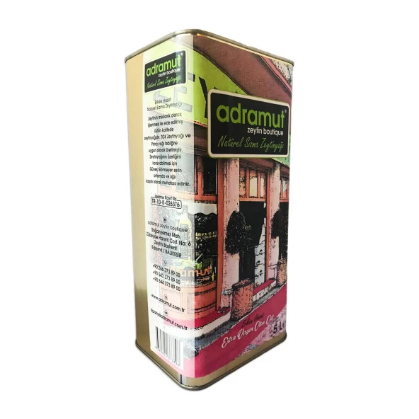 Adramut Naturel Sızma Zeytinyağı Erken Hasat 5000 ml e