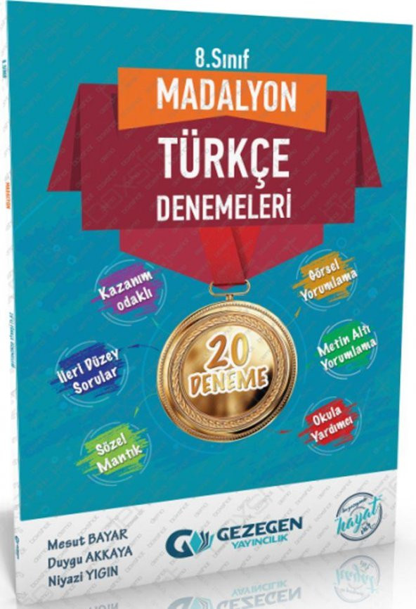 Gezegen Yayınları 8. Sınıf Madalyon Türkçe 20li Deneme