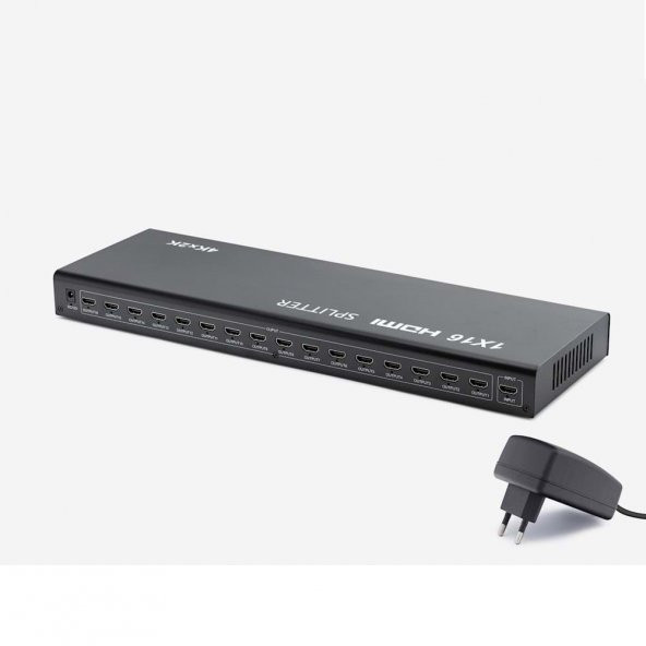 Hadron HD207 HDMI Spli̇tter 16 Port 1.4v 1080i̇ 4K 2K Hadron Hd-207