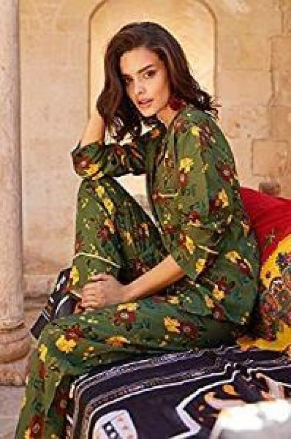 Suxe 5284 Pazen Yeşil Pijama Takımı