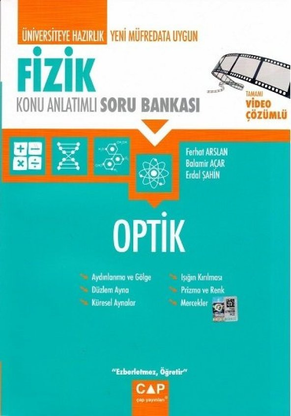 Çap Yayınları Fizik Optik Konu Anlatımlı Soru Bankası