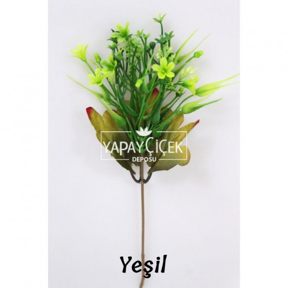 Yapay Küçük Ucuz Dal Garnitür 5 Renk - 6