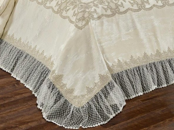 Fransız Dantelli Sultans Gelin Seti 8 Parça - Resim 2