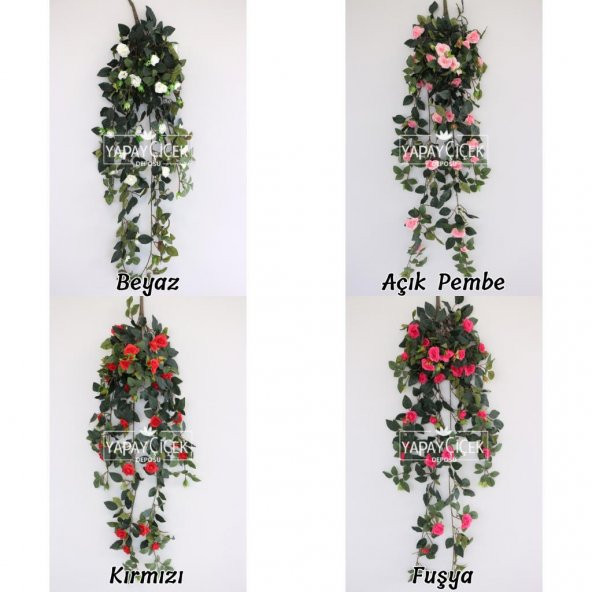Yapay Lüx Sarkan Çalı Gülü 110 cm 4 Renk - 1
