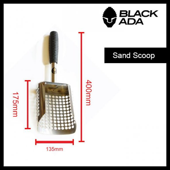 Black ADA - SandScoop - Kısa Kum Küreği - Paslanmaz Çelik - 2