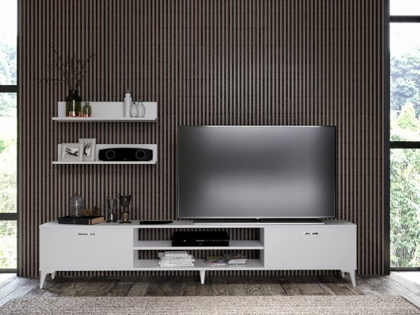 Motion 220 Cm Tv Ünitesi ( TAMAMI MDF ) 7 YIL GARANTİLİ