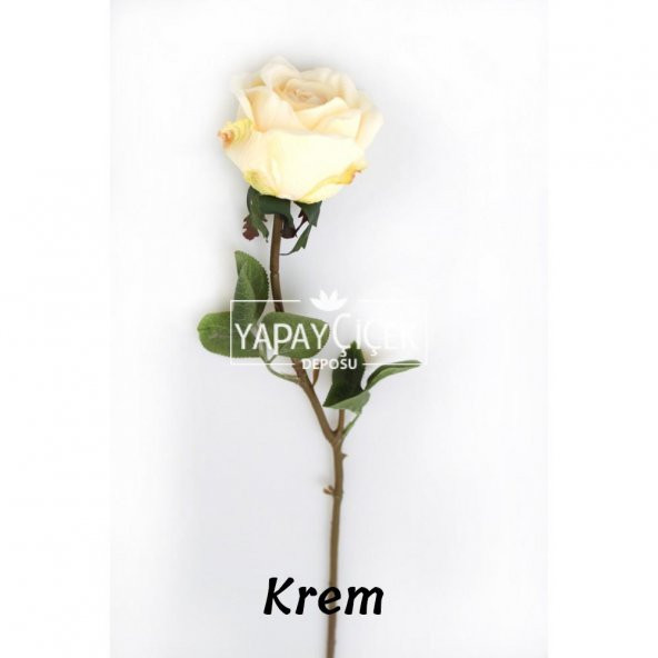 Yapay Orjinal Açmış Gül Dalı 62 cm 6 Renk - 10