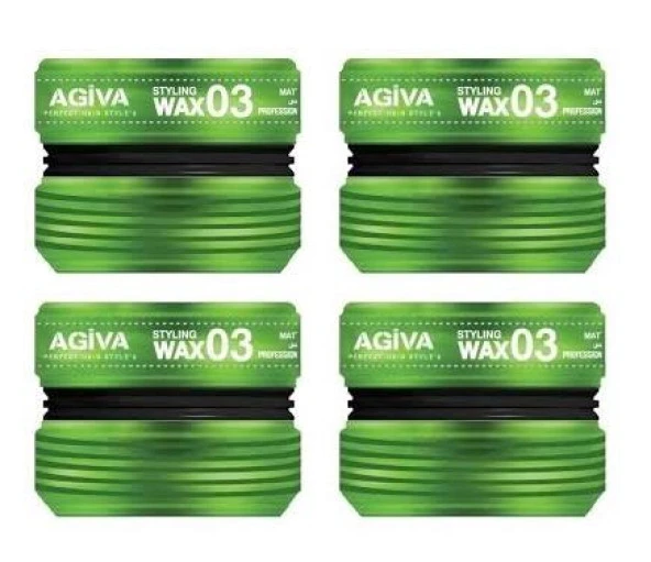 Agiva Wax 03 Mat Görünüm 175 ml 4 Adet