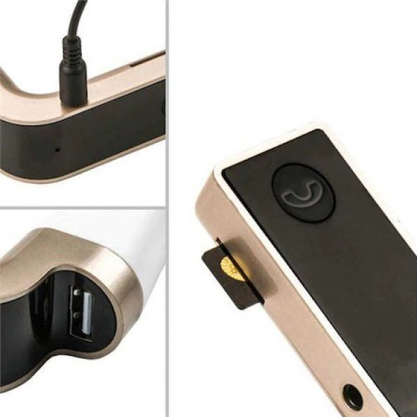 Bluetooth FM Transmitter Araç Kiti Çakmaklık Mp3 Çalar Usb Giriş - 6