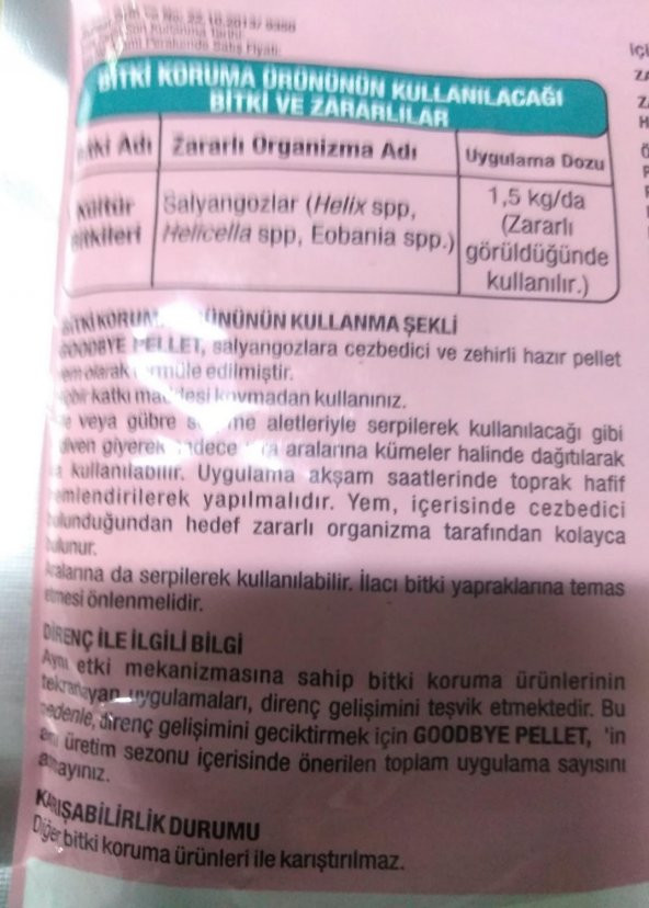Goodbye Pellet Salyangoz - Sümüklü Böcek İlacı 250 Gram - 2