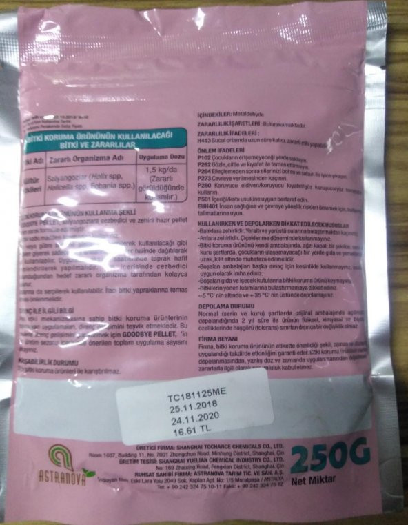 Goodbye Pellet Salyangoz - Sümüklü Böcek İlacı 250 Gram - 3
