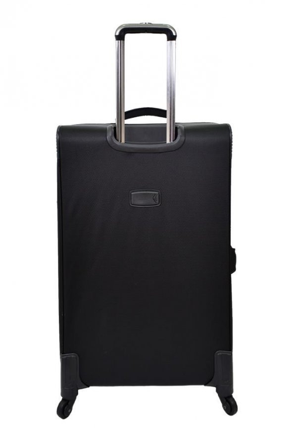 U.S. Polo Assn. Valiz Büyük Boy Siyah Kumaş Valiz - 4
