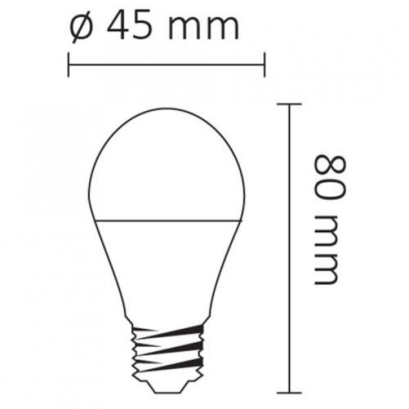 AA11-00523 Ack 5 W Led Top Ampül Beyaz Işık 6500k E27 Duy - 2