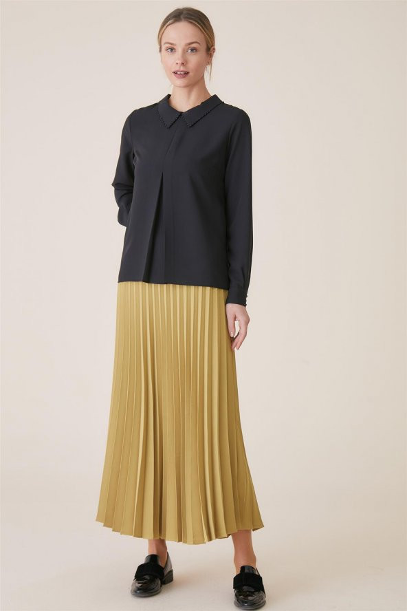 Tugba Bluz-Siyah TK-U6900-09 - 2