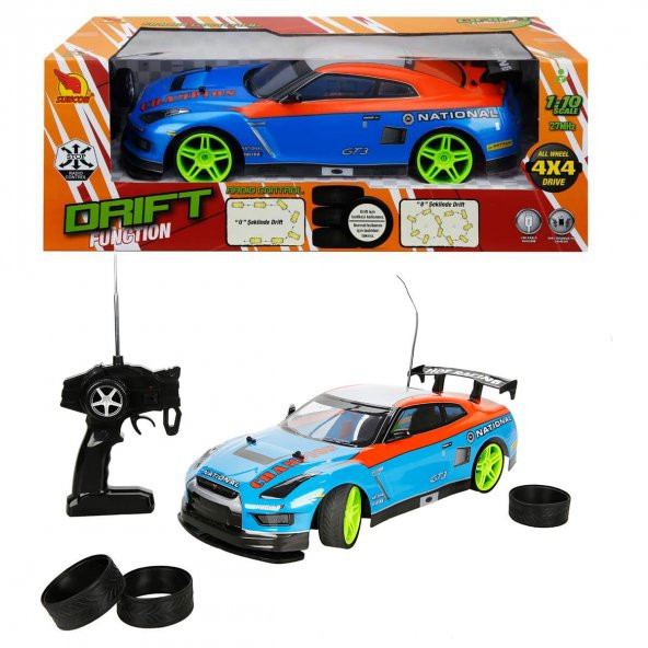 001357 1:10 Uzaktan Kumandalı Rally Araba