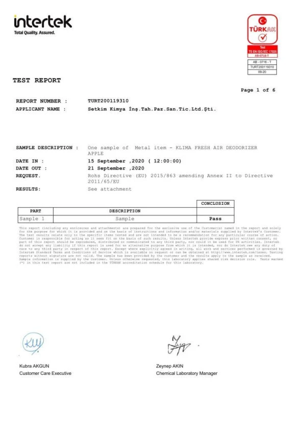 Divortex Klima Fresh Temizleyici (Klima Bombası) 150 ml x 24 Adet - Resim 3