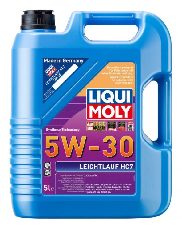Liqui Moly 5W30 Motor Yağı Leichtlauf HC7 5 lt. 8542 ürün görseli
