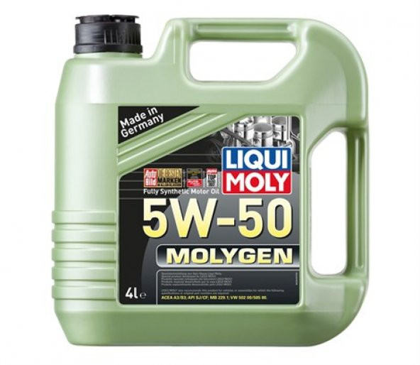 Liqui Moly Molyegn Yeni Nesil Fosforlu Yeşil Renk Motor Yağı 4 Lt