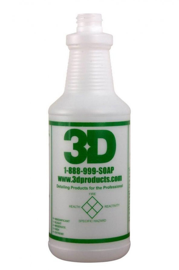 3D Kimyasal Dayanıklı, Etiketli Kap (Spreysiz) 1 lt. C-03