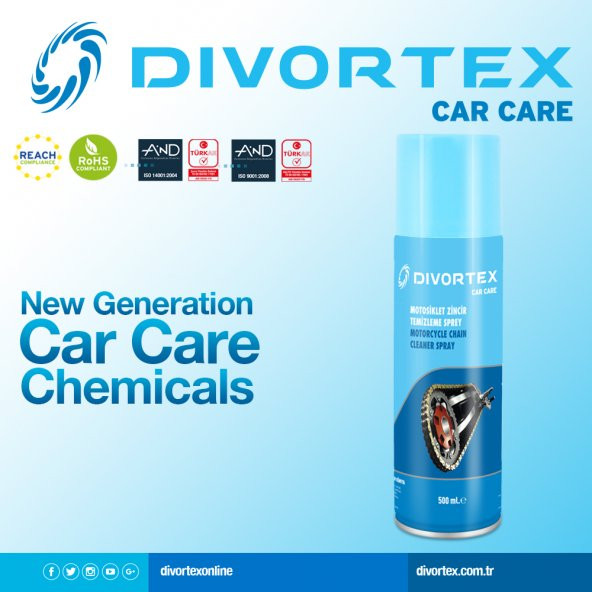 Divortex Motosiklet Zincir Temizleme Spreyi 500 ml. - Resim 2
