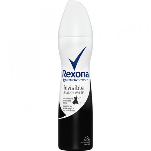 Rexona Invisible Black + White Antiperspirant Kadın Sprey Deodorant 150 ML - 2