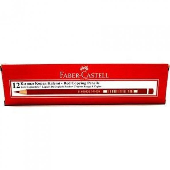 Faber Castell Kopya Kalemi Kırmızı Üçgen 5 adet