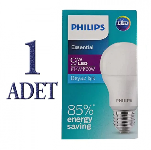 Philips LED Ampul 9W (60W) E27 DUYLU 806 Lümen (1 ADET)