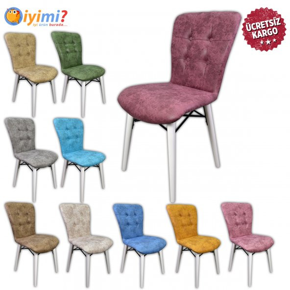 İyimi Ahşap Ayaklı Masa Sandalyesi Şık Sandalye Modelleri A01