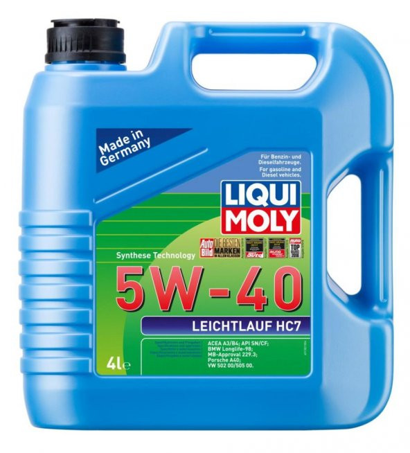 Liqui Moly Leichtlauf HC7 5W-40 Sentetik Motor Yağı 4 lt. 1382