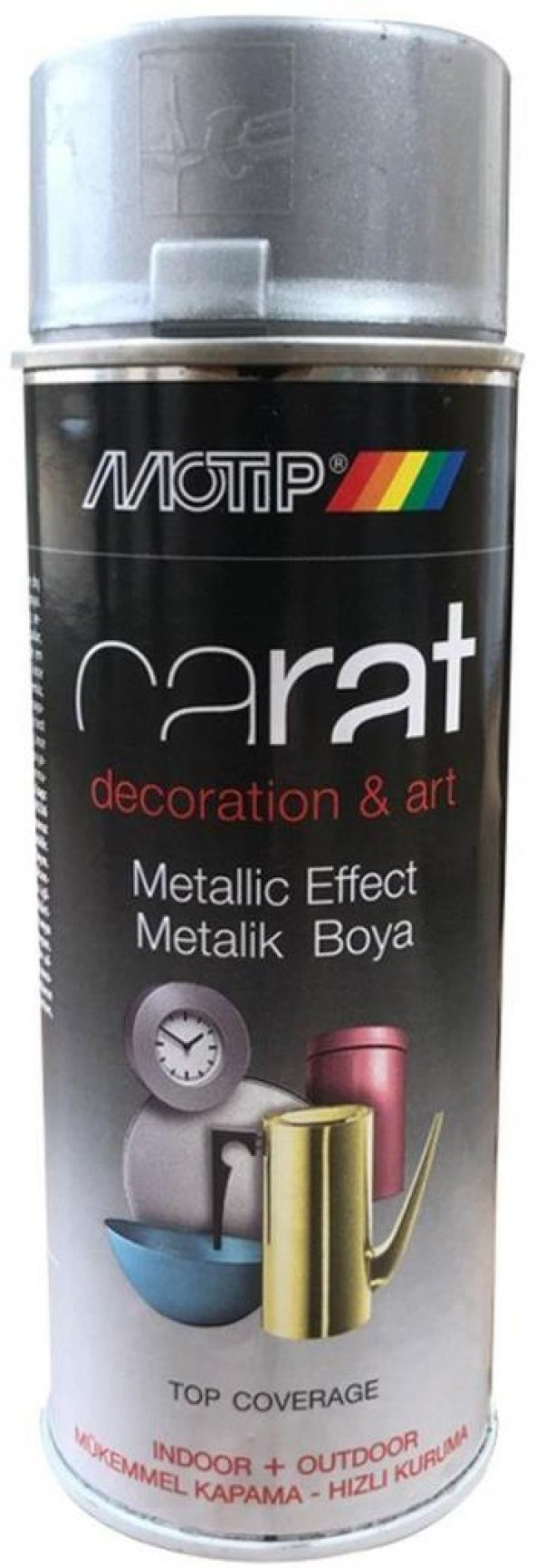 Motip Carat Parlak Metalik Gümüş 400 ml. RAL 95892
