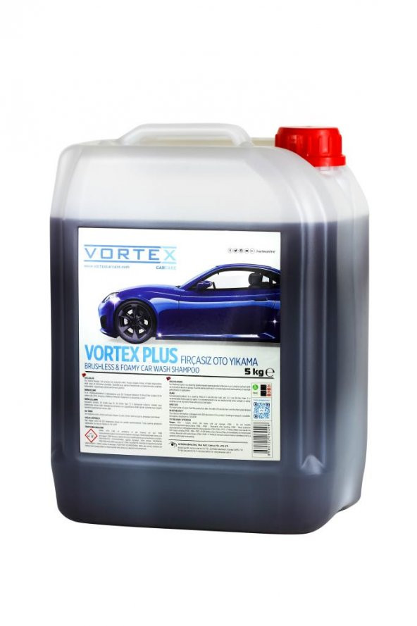 Vortex Plus Fırçasız Araç Yıkama Köpüğü 5 Kg.
