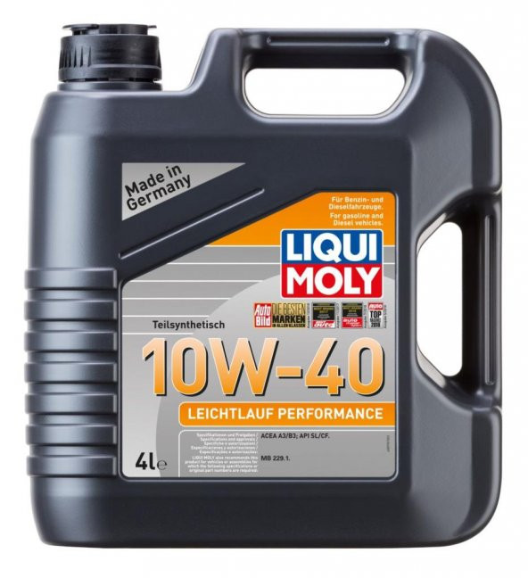 Liqui Moly 10W40 Motor Yağı Leichtlauf Perform 4 Lt. 8998