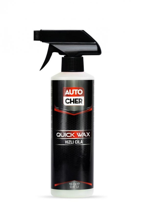 Auto Cher Quick Detailer & Wax Hızlı Cila (Islak Kuru Kullanım) 16 Oz 473 ml.