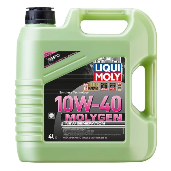 Liqui Moly MOLYGEN 10w40 Yeni Nesil Motor Yağı 4 Lt. 8538 ürün görseli
