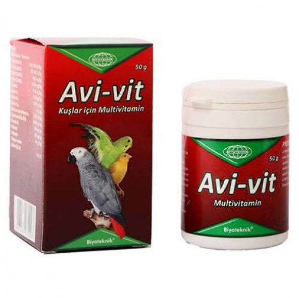 Biyoteknik Avi-Vit Kuşlar İçin Multivitamin 50 g