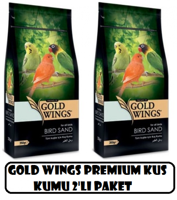 Gold Wings Premium Mineralli Kuş Kumu 350 Gr x 2 Adet