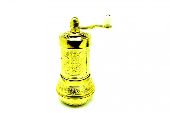 Pologift Döküm Dekoratif Kahve Ve Baharat Öğütücü Obje-Gold