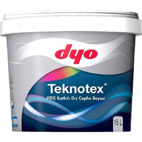 DYO TEKNOTEX TEFLONLU DIŞ CEPHE BOYASI 15 LT (TÜM RENKLER) - 1