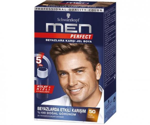 Schwarzkopf Men Perfect Jel Saç Boyası 50 - Açık Kahve