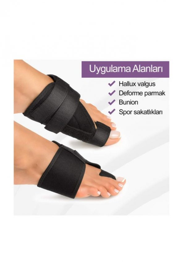 Halluks Valgus Gece Ateli Ayak Bunyon Kemik Koruyucu 1 Çift (sağ Ve Sol) - 3
