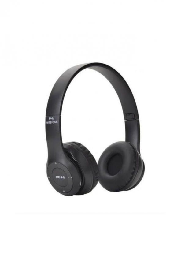 Olx P47 Katlanabilir Kafaüstü Kablosuz Bluetooth Kulaklık Siyah 1496618
