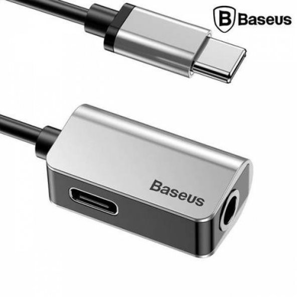 Orijinal Baseus USB TYPE-C 3.5 MM Kulaklık ve Şarj Dönüştürücü Kablo, Xiaomi, Huawe, Samsung,