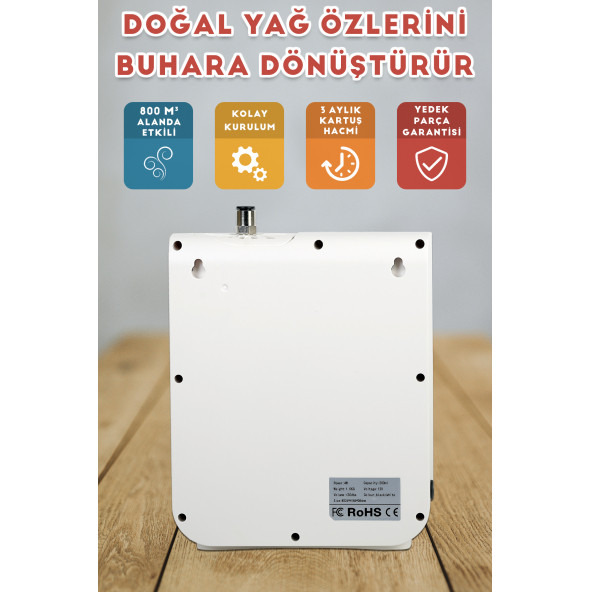 Geniş Alan Otomatik Koku Makinesi (Ofis Tipi) + Deneme Kartuşu - 2